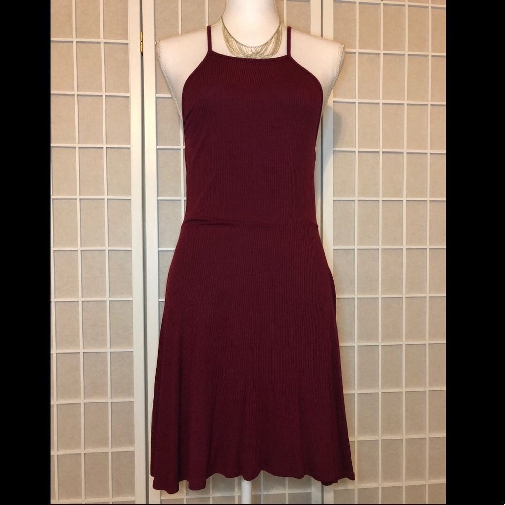 LA Hearts Ribbed Skater Dress